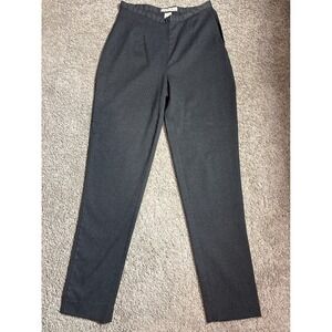 Y2K Merona Charcoal Gray High Waisted Tapered Leg Dress Pants Womens Size 4 RN